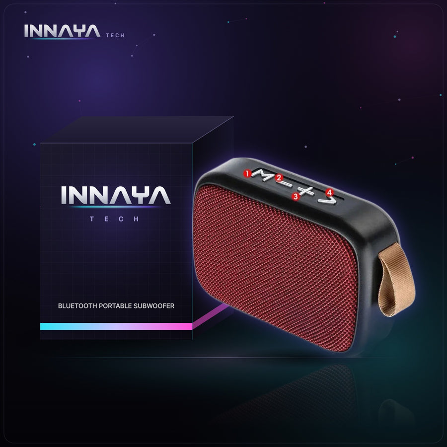 Bluetooth Portable Subwoofer by INNAYA Tech with INNAYA retail box
