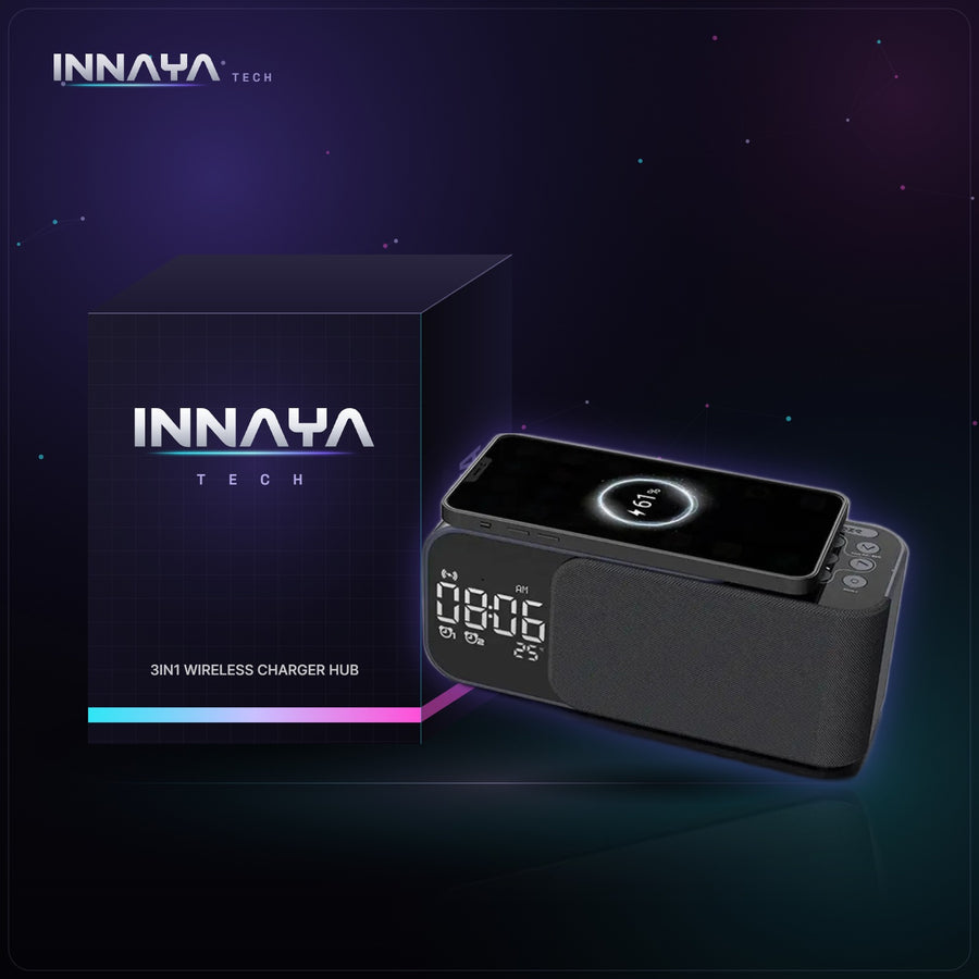 3-in-1 Wireless Charger Hub by INNAYA Tech with INNAYA retail box