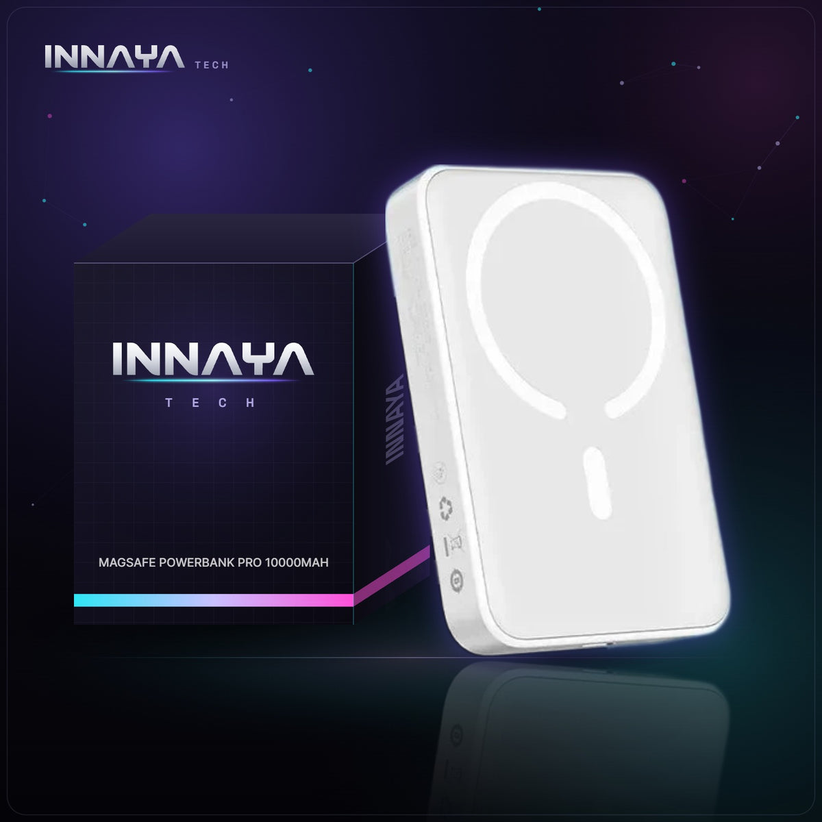 MagSafe Power Bank Pro 10000mAh by INNAYA Tech with INNAYA retail box