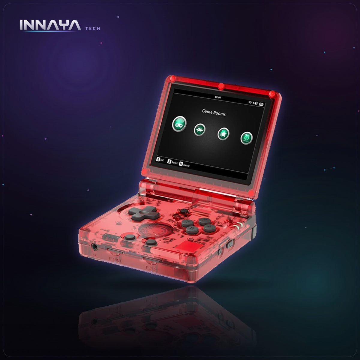 ANBERNIC RG35XXSP Flip Handheld at INNAYA Tech