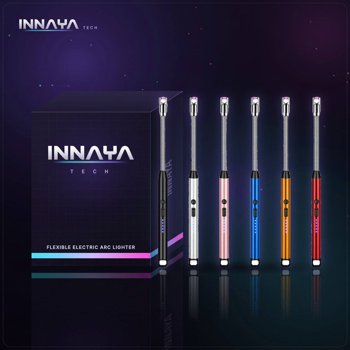 Flexible Electric Arc Lighter by INNAYA Tech with INNAYA retail box