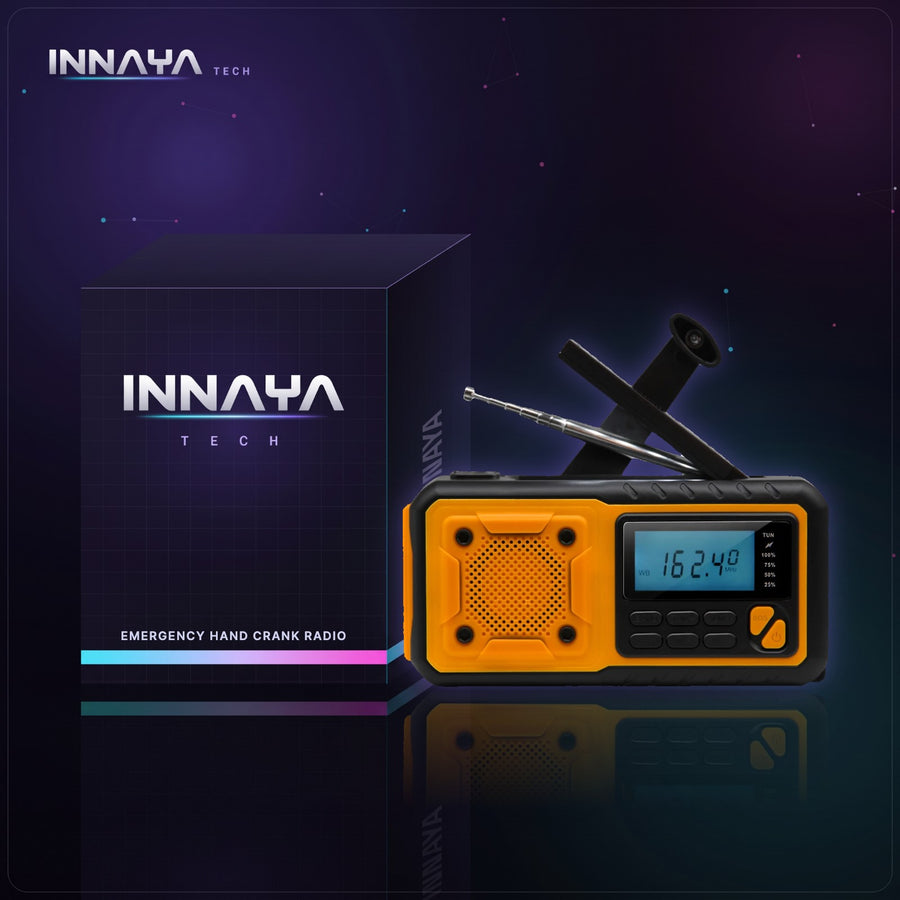 Emergency Hand Crank Radio by INNAYA Tech with INNAYA retail box