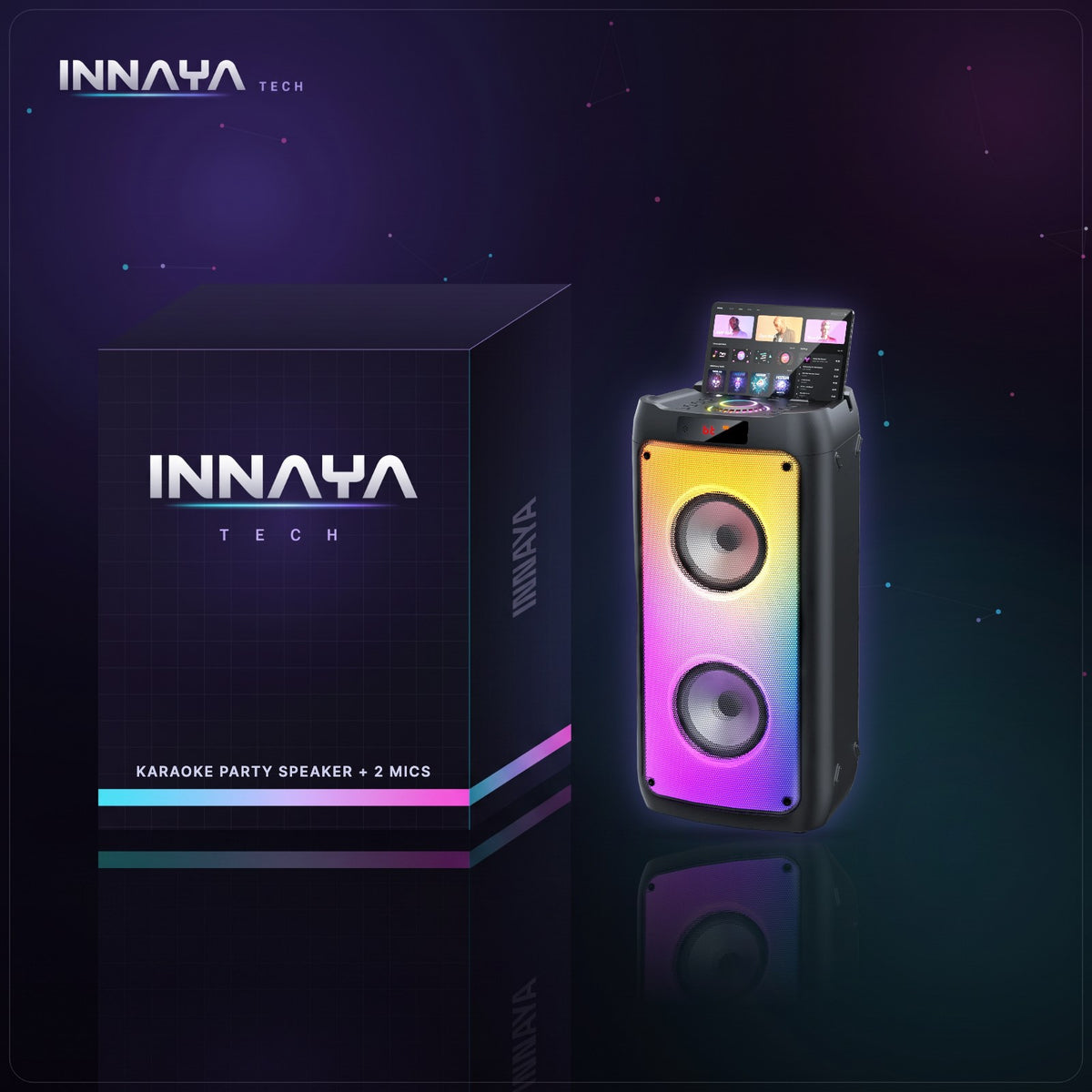 Karaoke Party Speaker by INNAYA Tech with INNAYA retail box