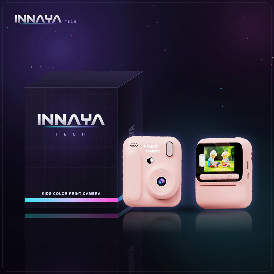 Kids Color Print Camera by INNAYA Tech with INNAYA retail box