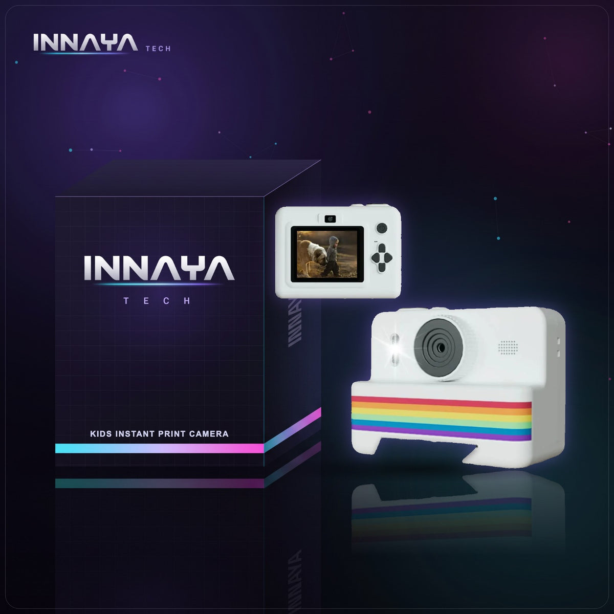 Kids Instant Print Camera by INNAYA Tech with INNAYA retail box