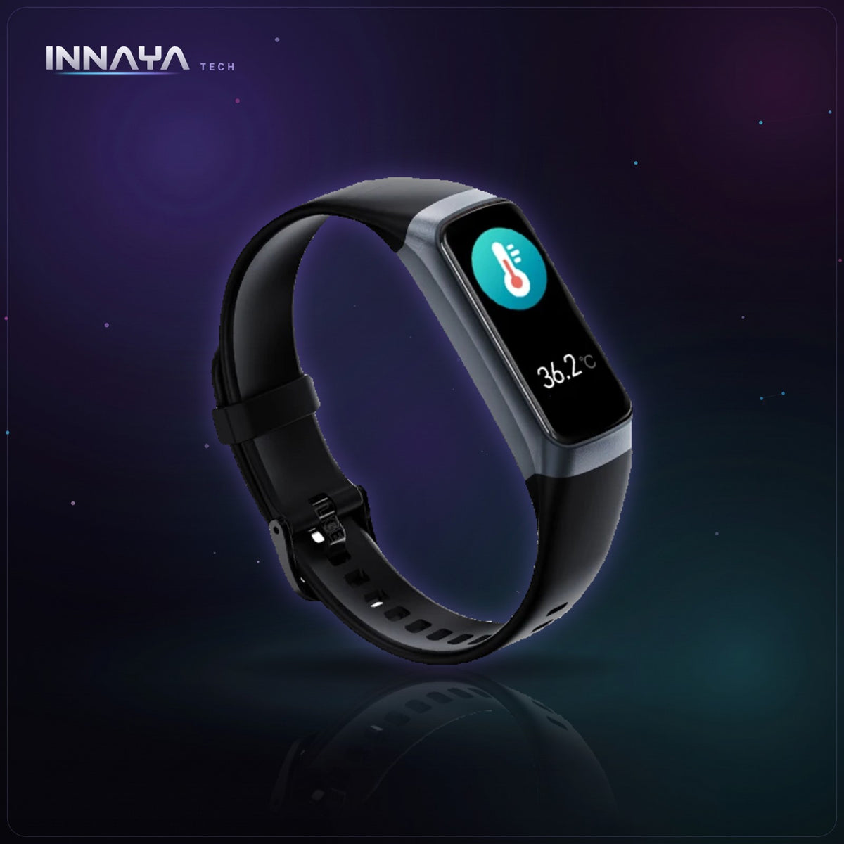LIGE black AMOLED fitness tracker band