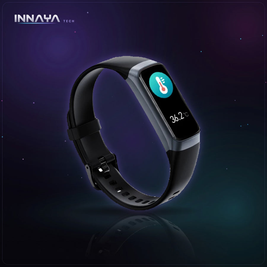 LIGE black AMOLED fitness tracker band