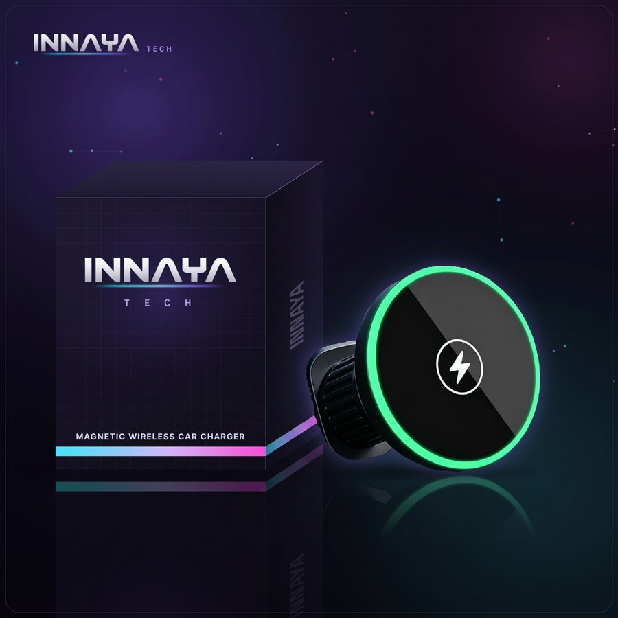 Magnetic Wireless Car Charger Mount by INNAYA Tech with INNAYA retail box