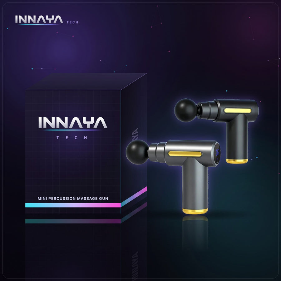 Mini Percussion Massage Gun by INNAYA Tech with INNAYA retail box