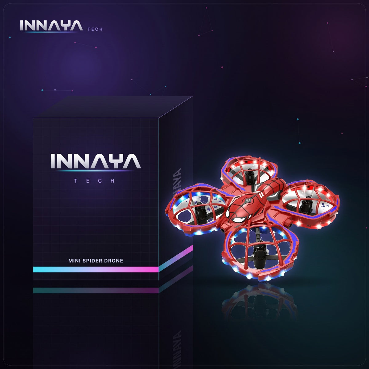 Mini Spider Drone by INNAYA Tech with INNAYA retail box