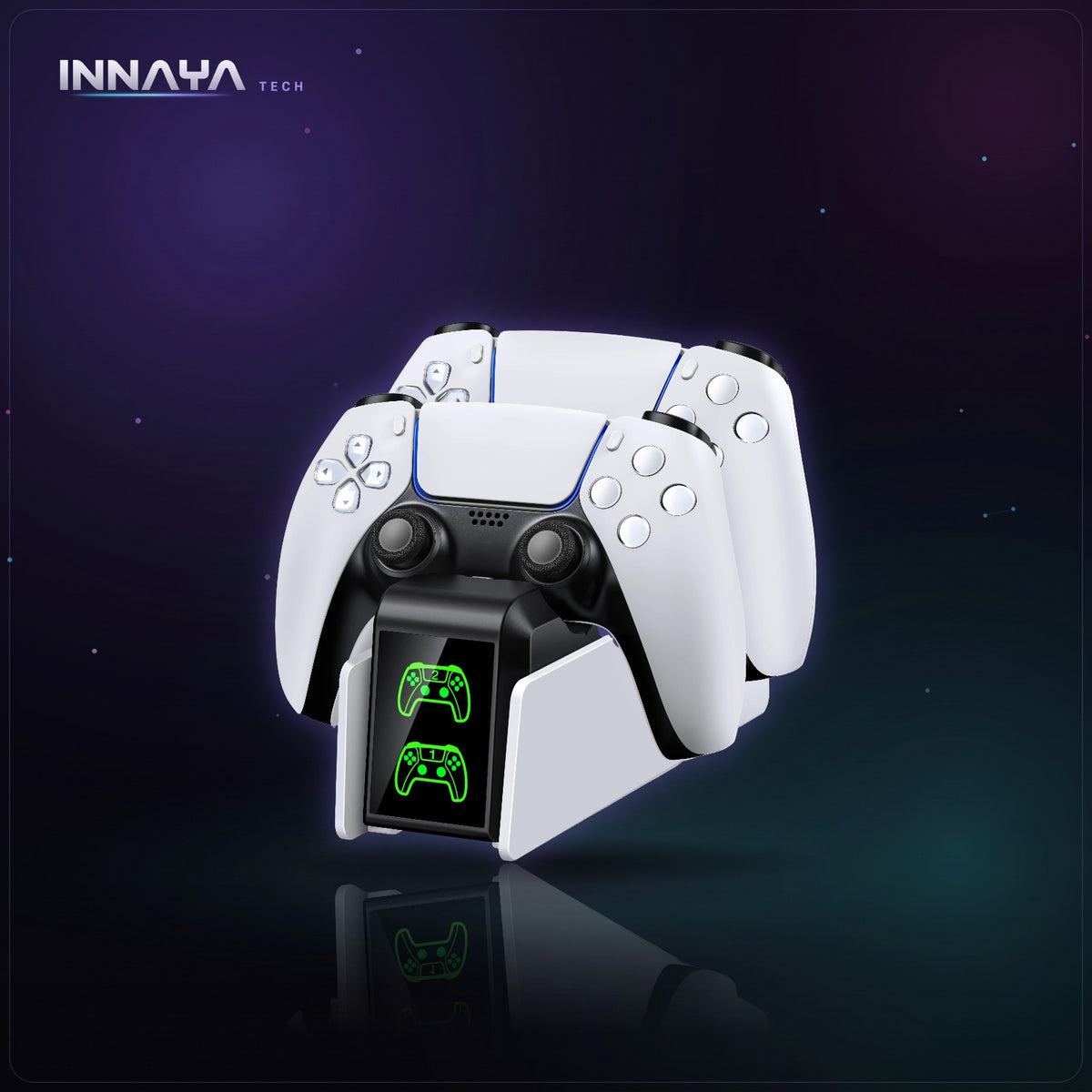 Dual PS5 controller charging station
