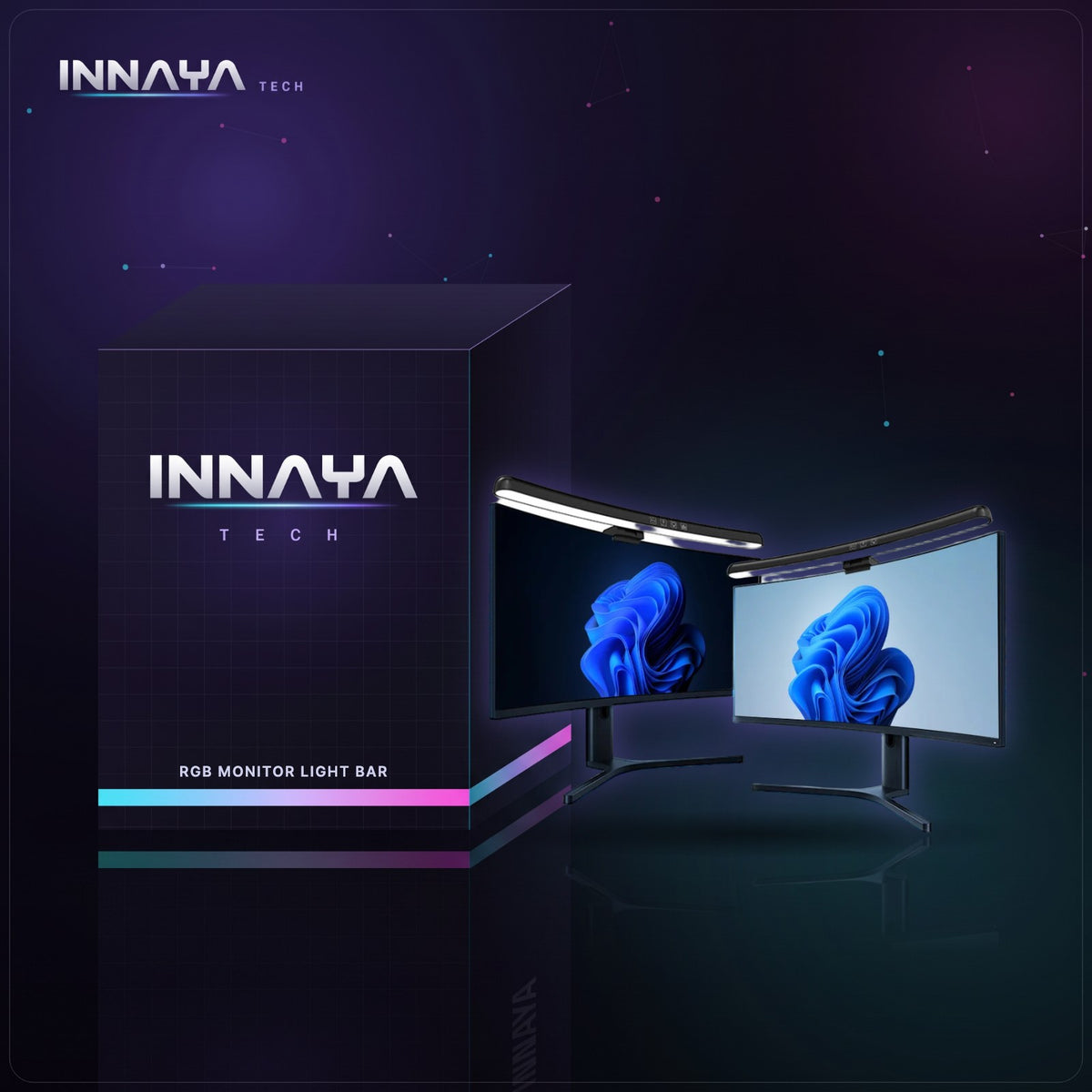 RGB Monitor Light Bar by INNAYA Tech with INNAYA retail box