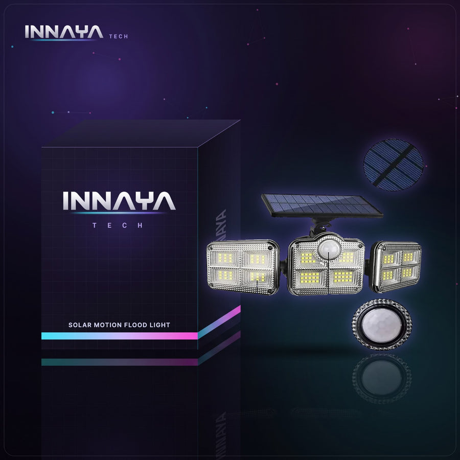 Solar Motion-Sensor Flood Light by INNAYA Tech with INNAYA retail box