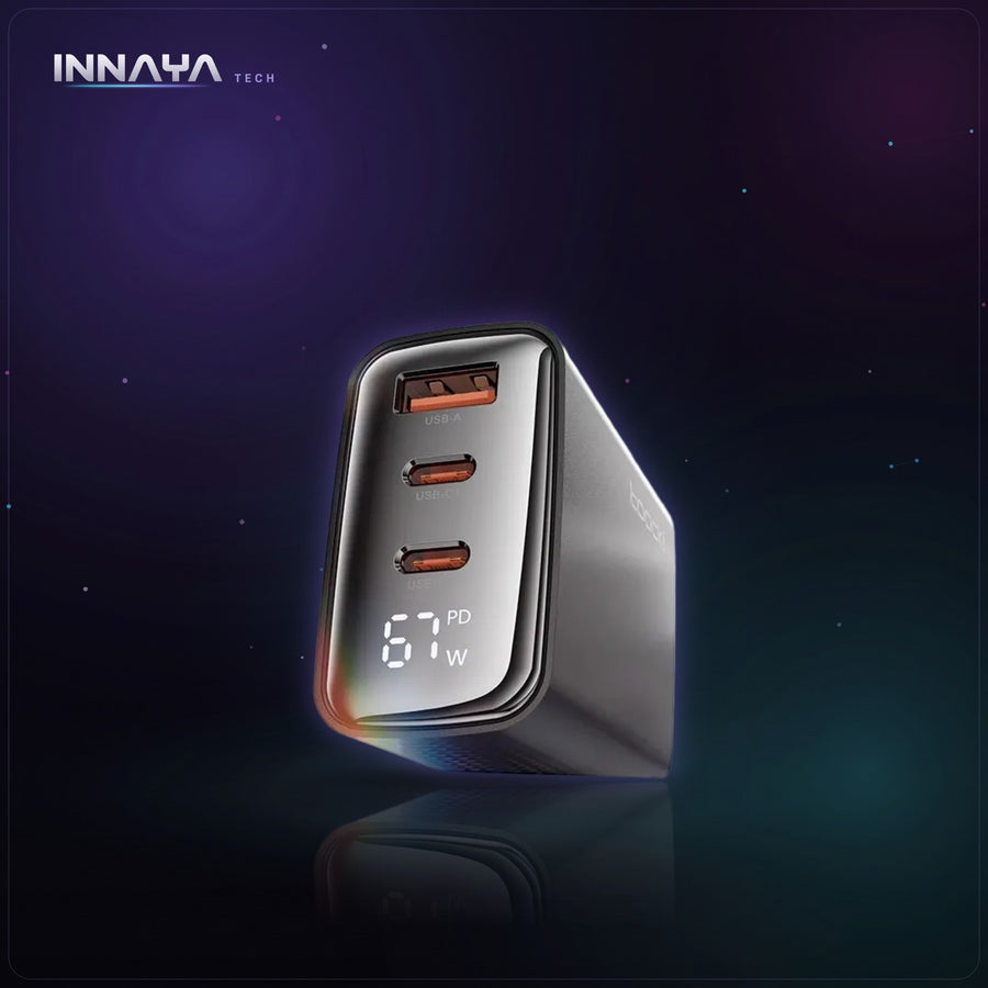 Toocki 67W GaN Charger with Digital Display at INNAYA Tech