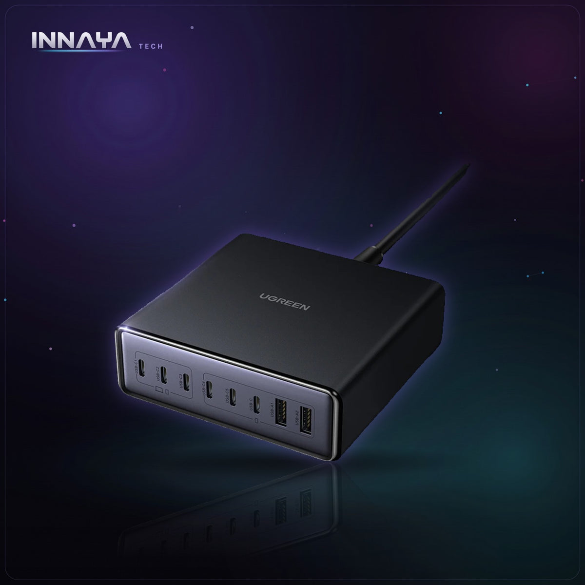 UGREEN 200W 8-Port GaN Desktop Charger at INNAYA Tech