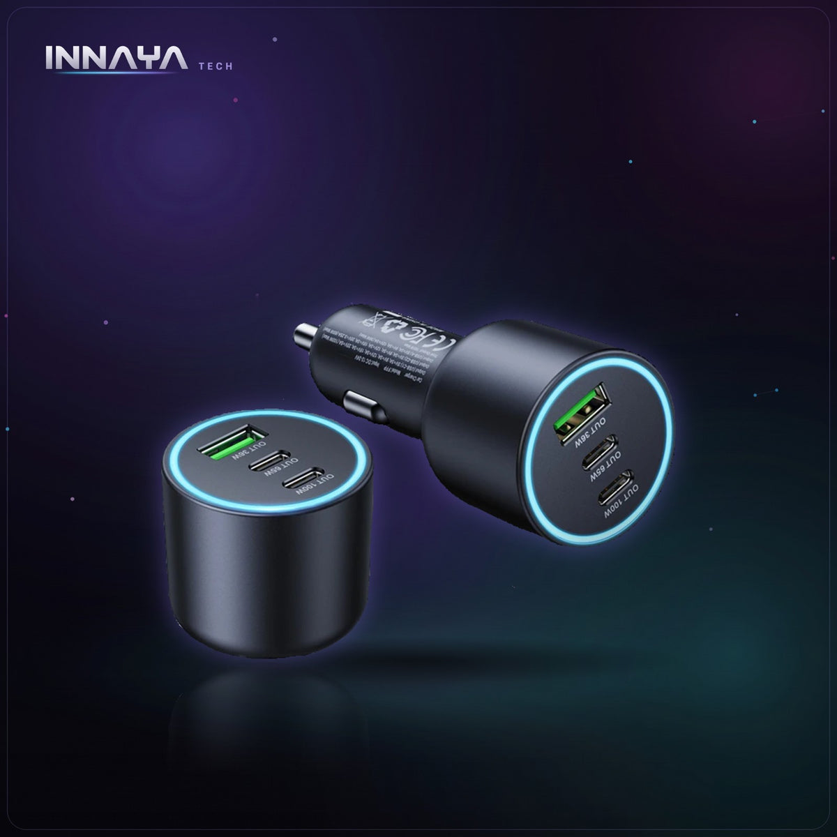 Vention 165W USB-C Car Charger at INNAYA Tech