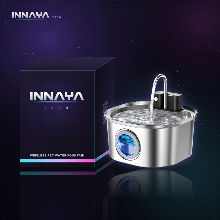 Wireless Pet Water Fountain by INNAYA Tech with INNAYA retail box