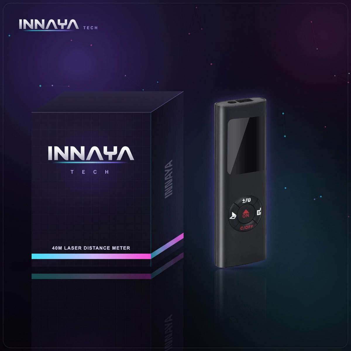 Laser Distance Meter by INNAYA Tech with INNAYA retail box