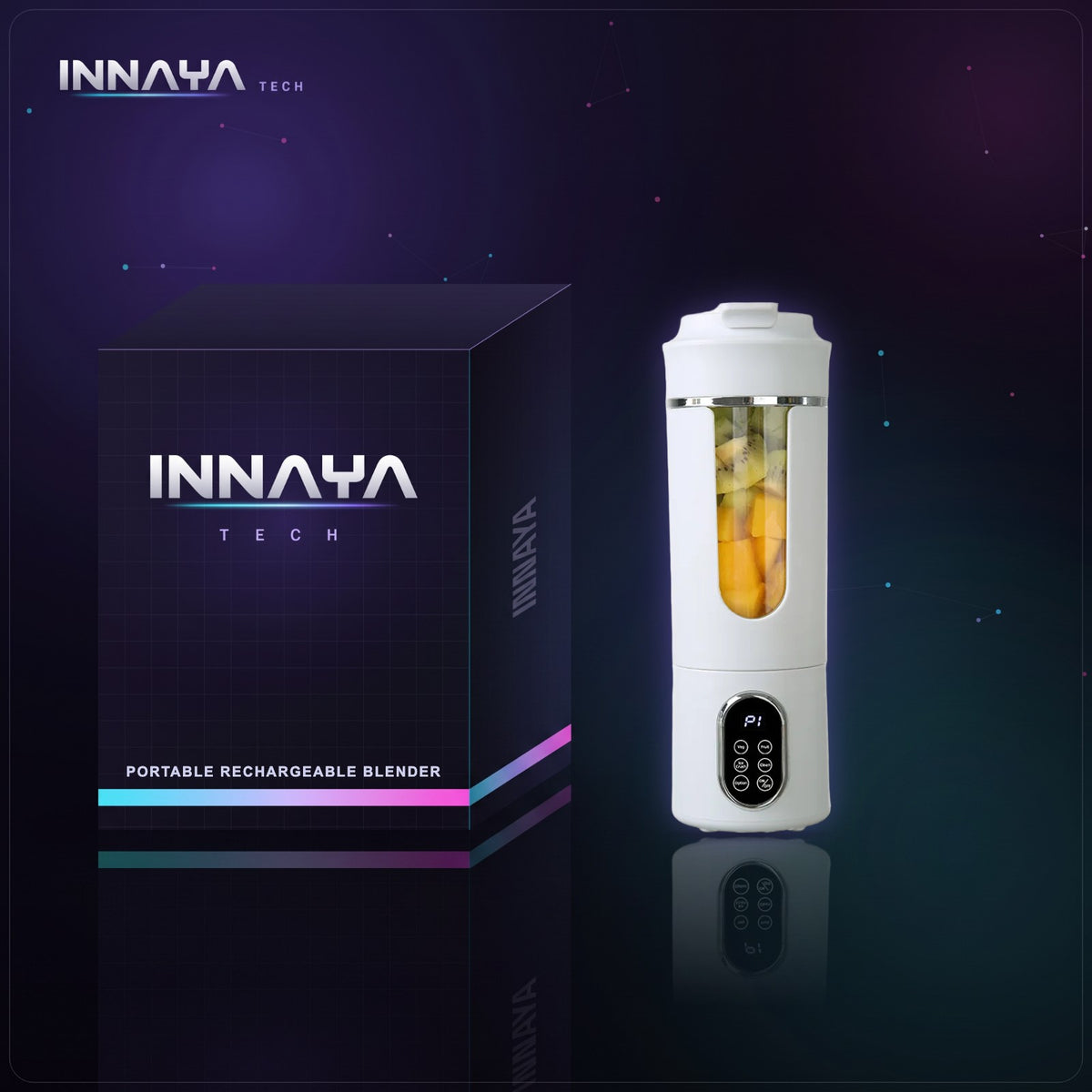 Portable Rechargeable Blender by INNAYA Tech with INNAYA retail box