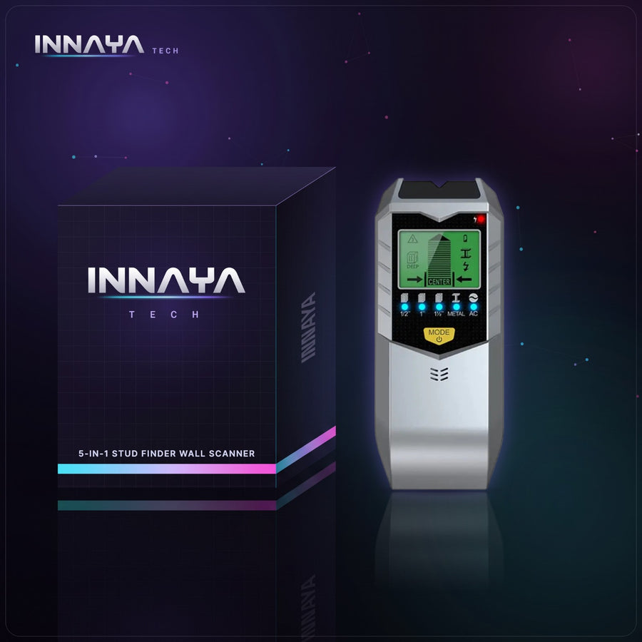 5-in-1 Stud Finder Wall Scanner by INNAYA Tech with INNAYA retail box